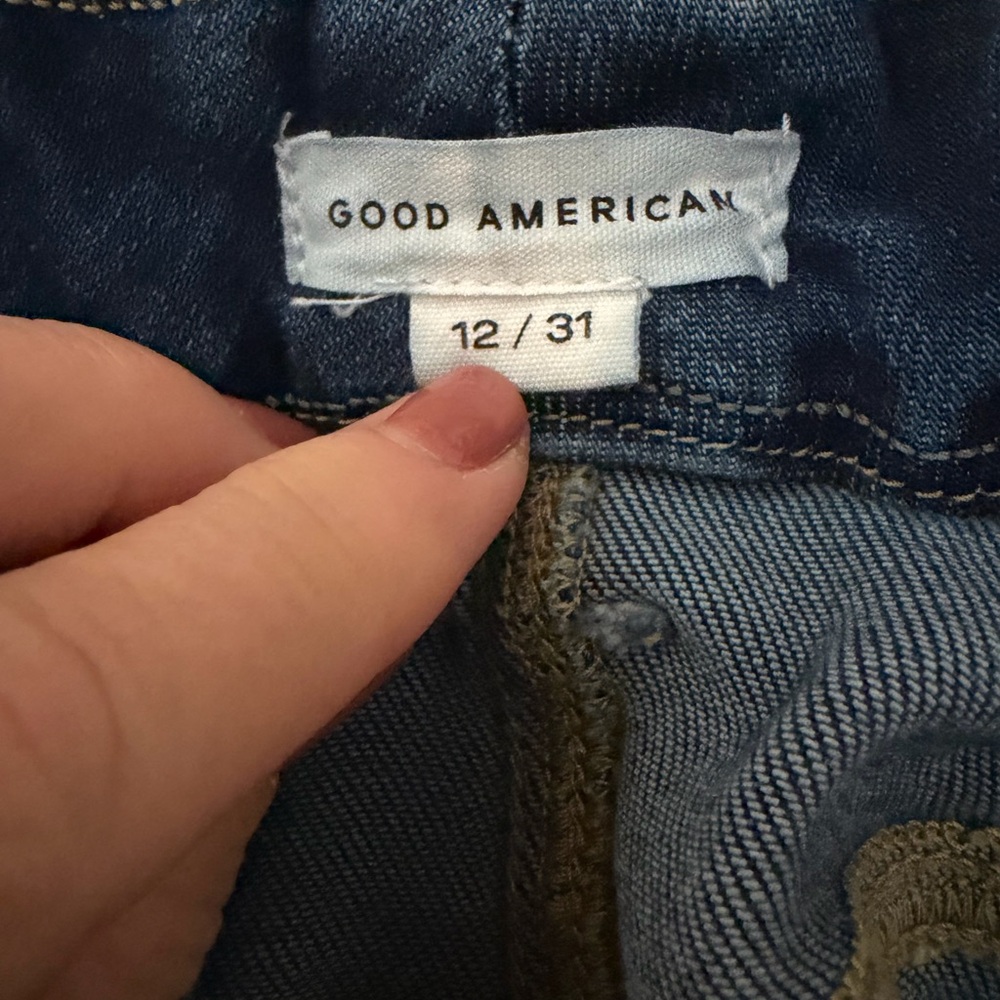 Good American Good Curve Straight 28” Inseam Super High Rise Women's Jeans 31/12 - Picture 5 of 8